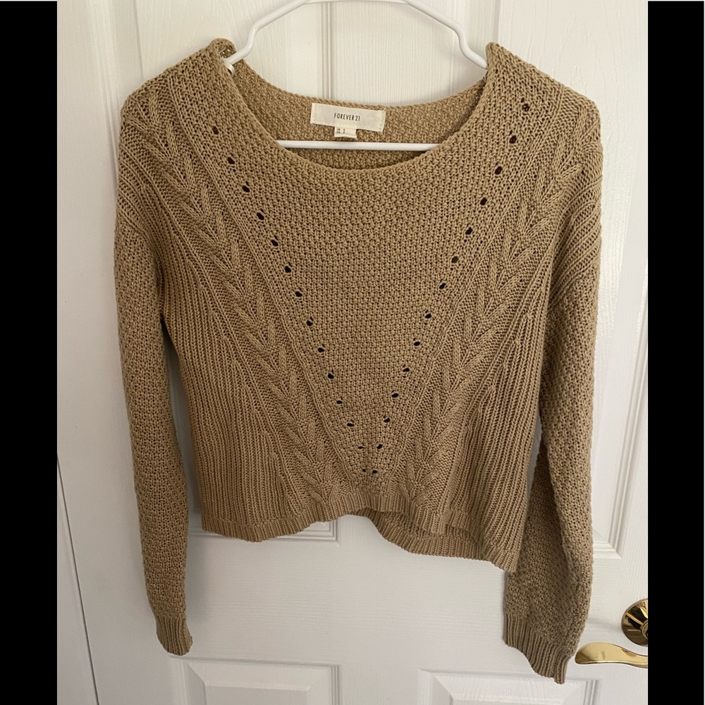Forever 21 Cropped Sweater - Small